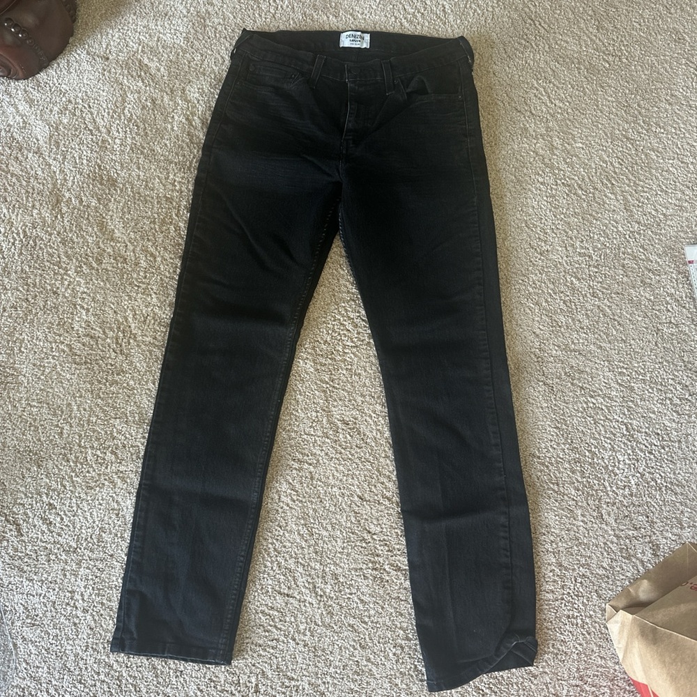 Levi's Black Skinny Jeans Sleek Fit Premium Denim